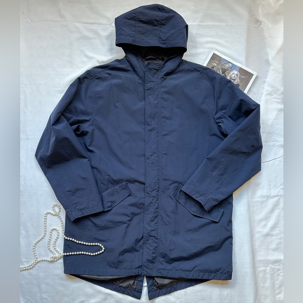 Old Navy Men's Dark Blue Raincoat